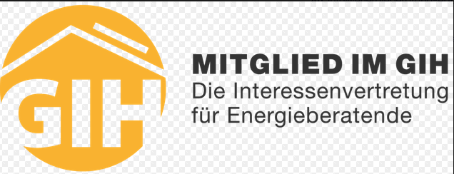 Logo des GIH, Mitgliedsverband für Energieberatung, 